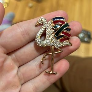 Swan brooch